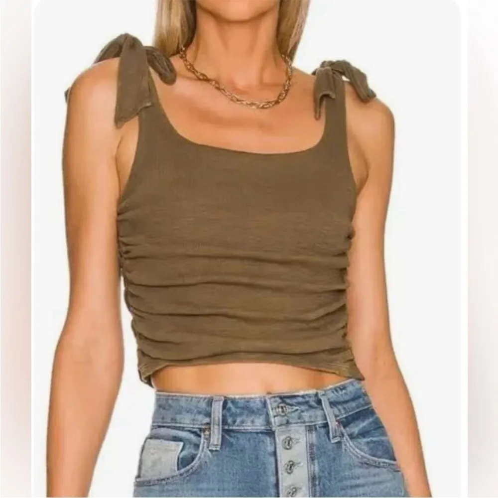 NWOT Free people Boulevard Tank XS oregano - Image 2