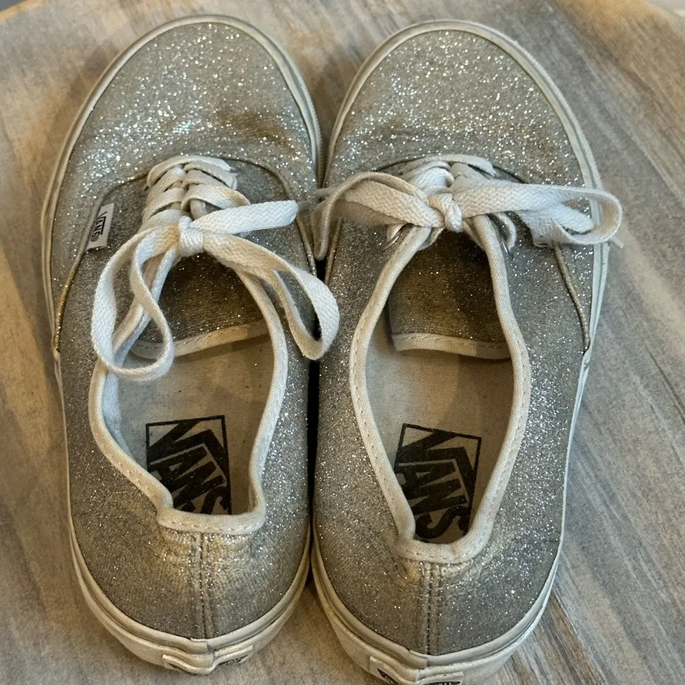 Vans off the wall Silver Glitter sneakers Size 7 - Image 9