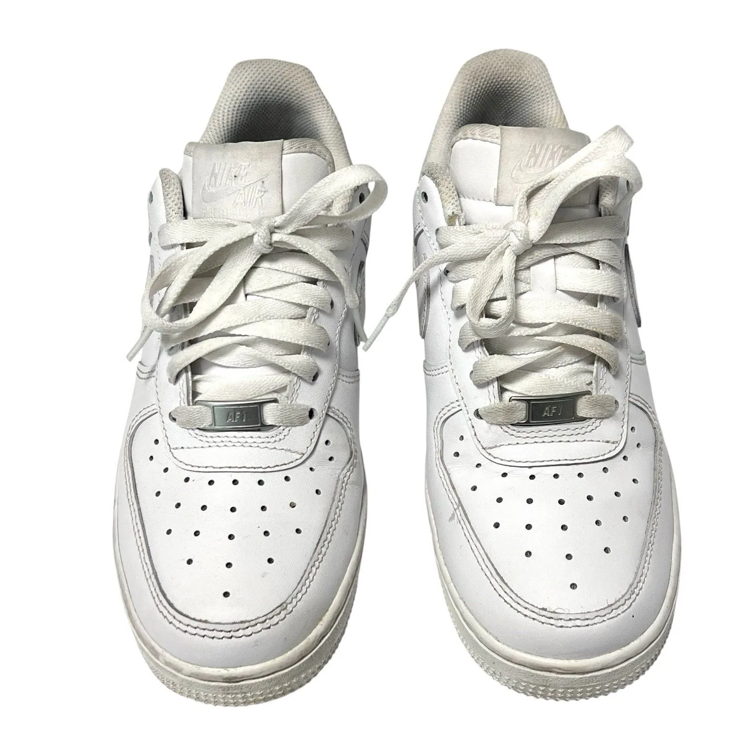Nike Air Force 1 Low Athletic Lifestyle Shoes Sneakers Women’s Size 7 White - Image 2