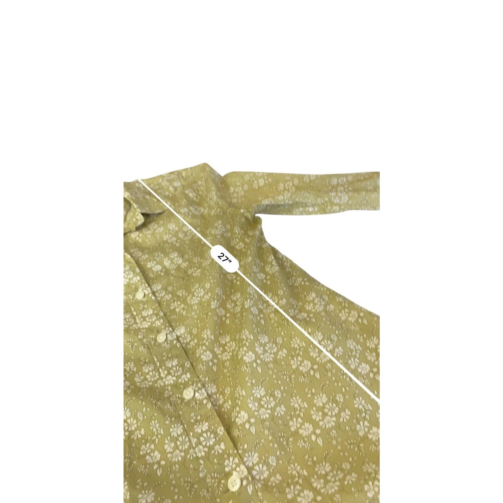 J.Crew x Liberty London Capel Floral LS Shirt Cotton Lodden Green Slim Fit sz 2 - Image 9