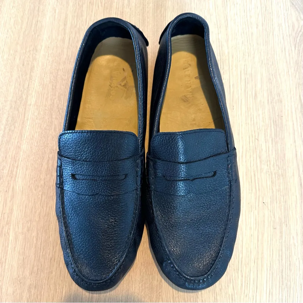 Cole Haan Grant Canoe Penny Loafer Men 12 M Black Leather Moc Driving Shoe - Image 2