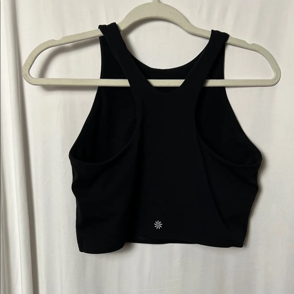 Athleta Black Conscious Crop Sports Bra Size Medium - Image 5