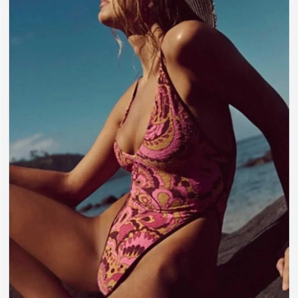Free People Free-est onepiece high cut swimsuit NEW - Image 2