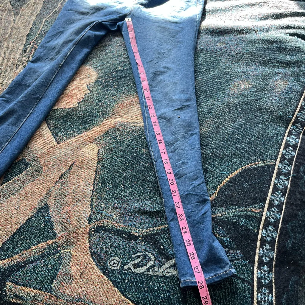 Seven7 Brooks Knit High Rise Denim Legging Jegging Women’s 4 Blue Skinny Jeans - Image 11