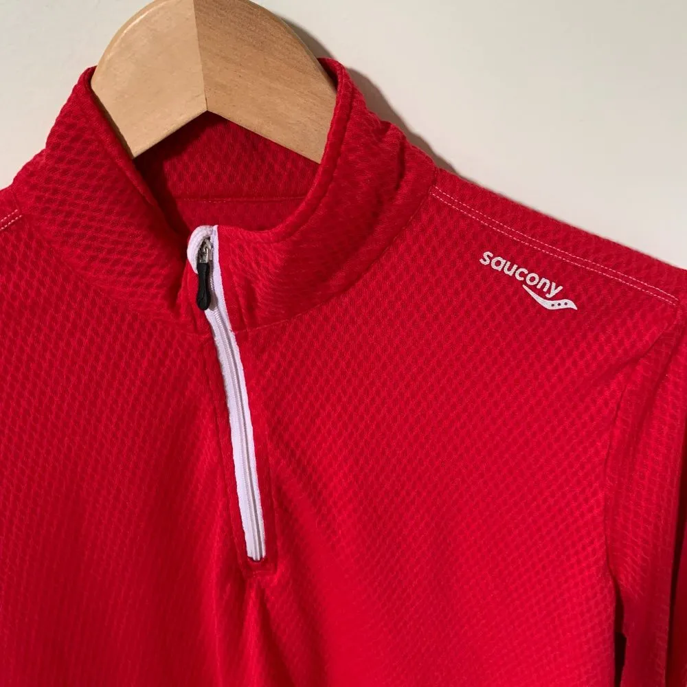 Saucony Women L Neon Pink Pullover Lightweight - Image 3