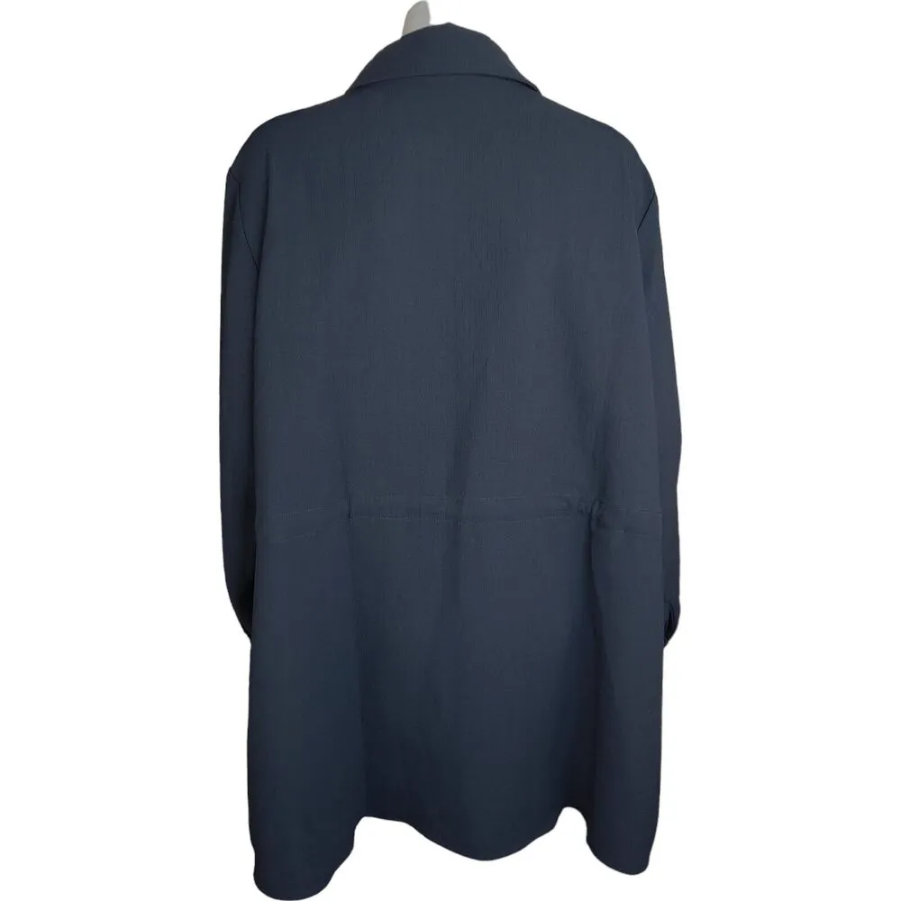 Girl With Curves Button Shirt Jacket with Adjustable Waist Black 2X NWOT - Image 8