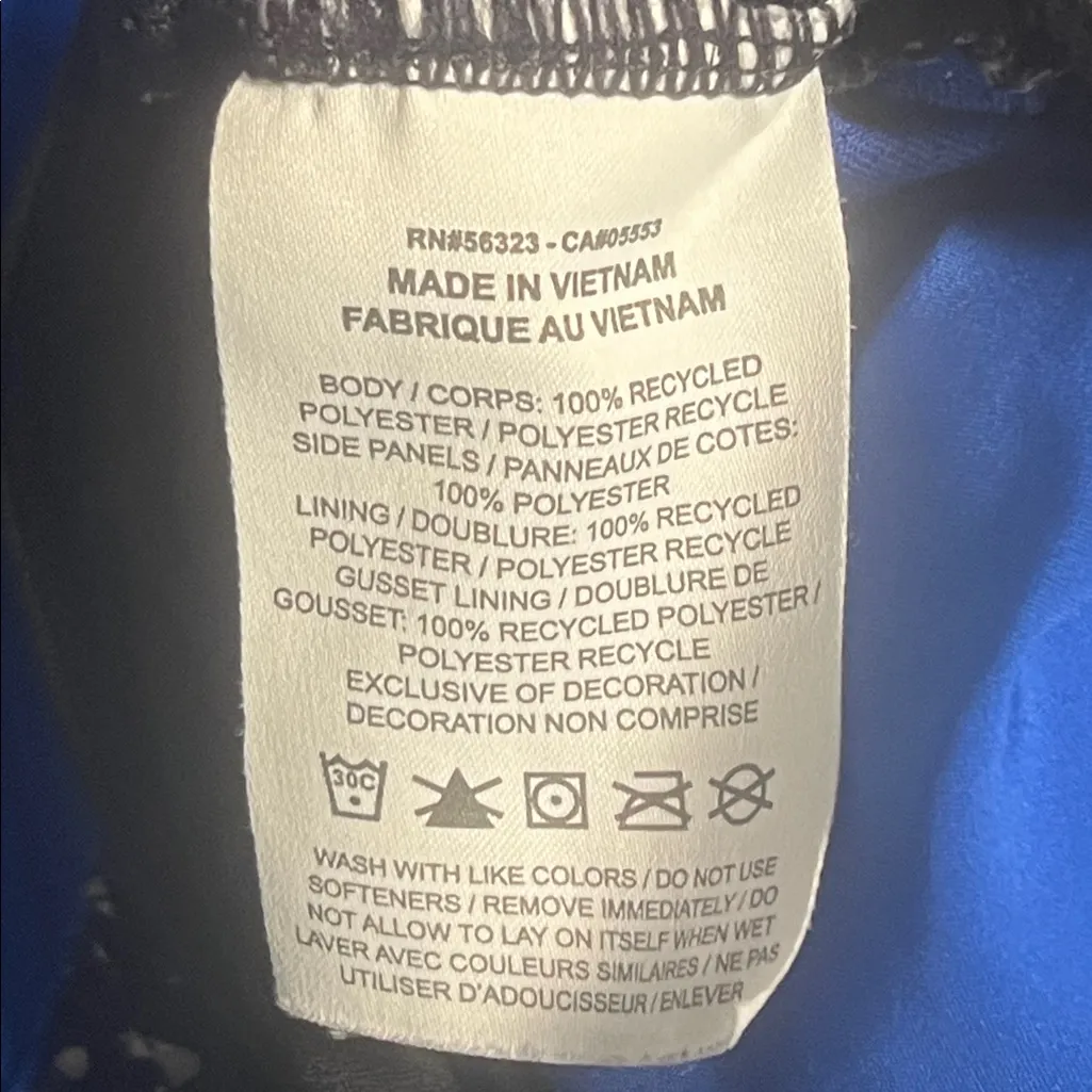 Nike Women's Royal Blue Lined Athletic Running Drawstring Waist Shorts Large - Image 6