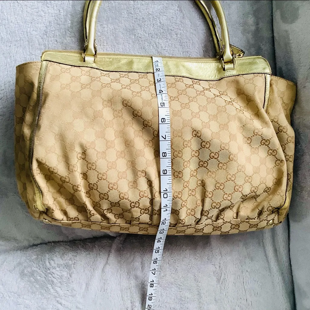 GUCCI canvas GG monogram tote bag 🌼🌻 - Image 8