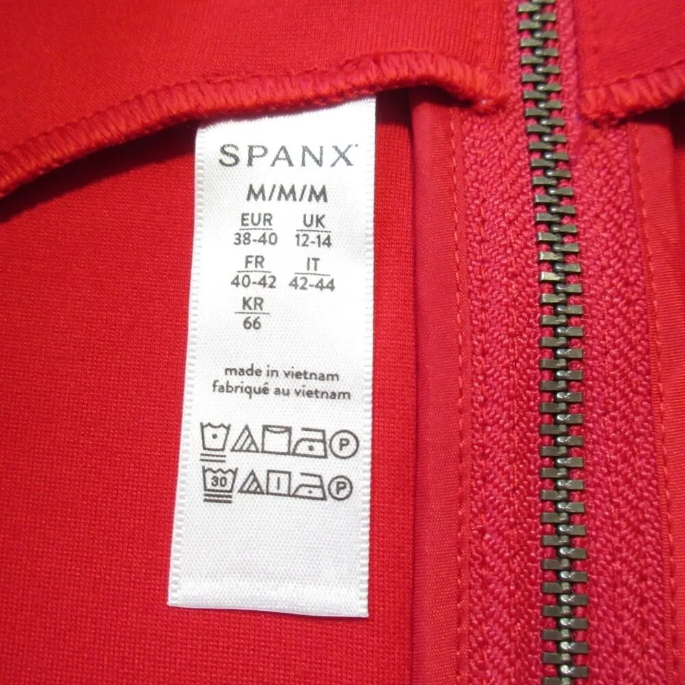 NWT Spanx 20380R The Perfect Fitted Sheath in True Red Ponte Sleeveless Dress M - Image 3