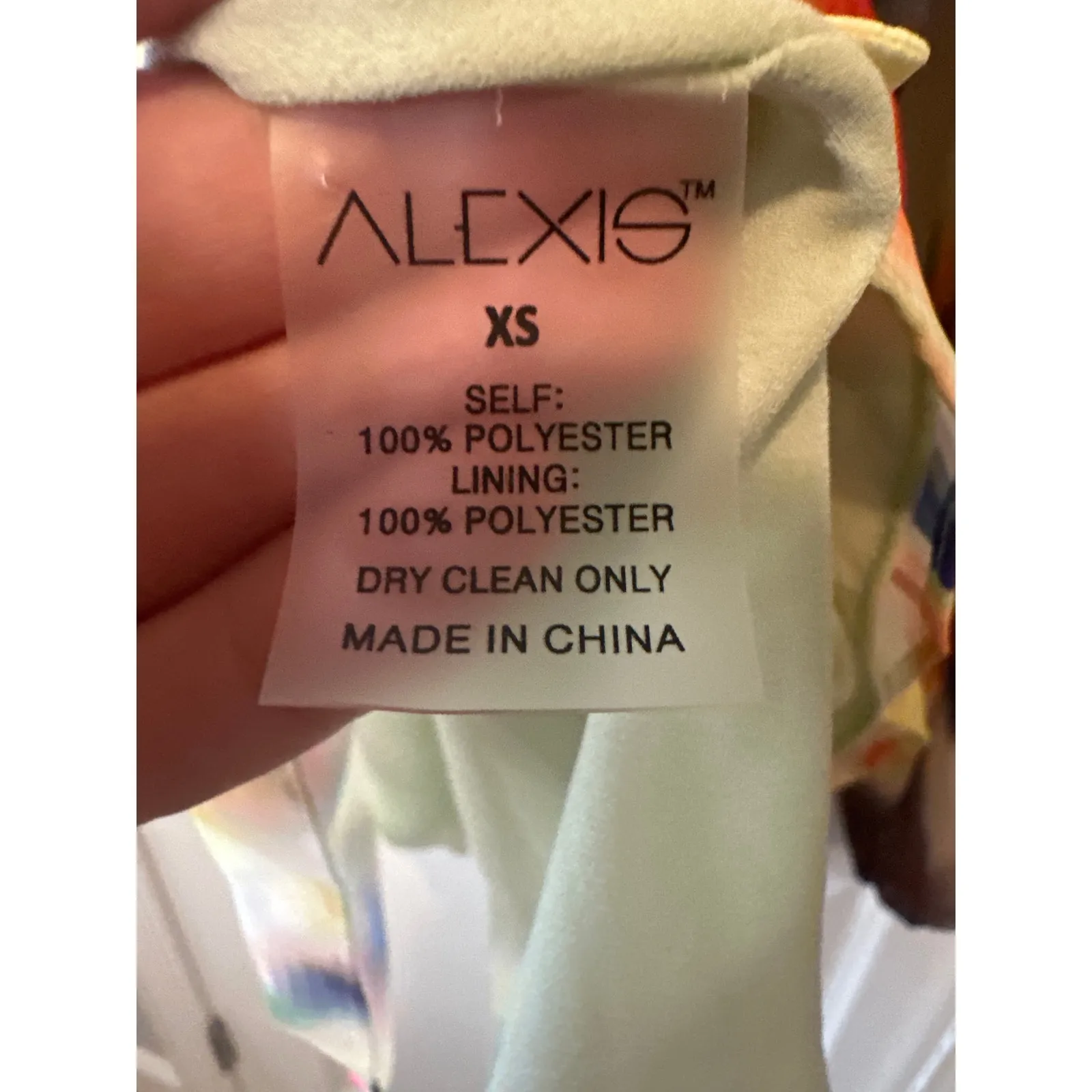 Alexis Leonie Colorful Crepe Belted Mini Dress NWT Size XS - Image 10