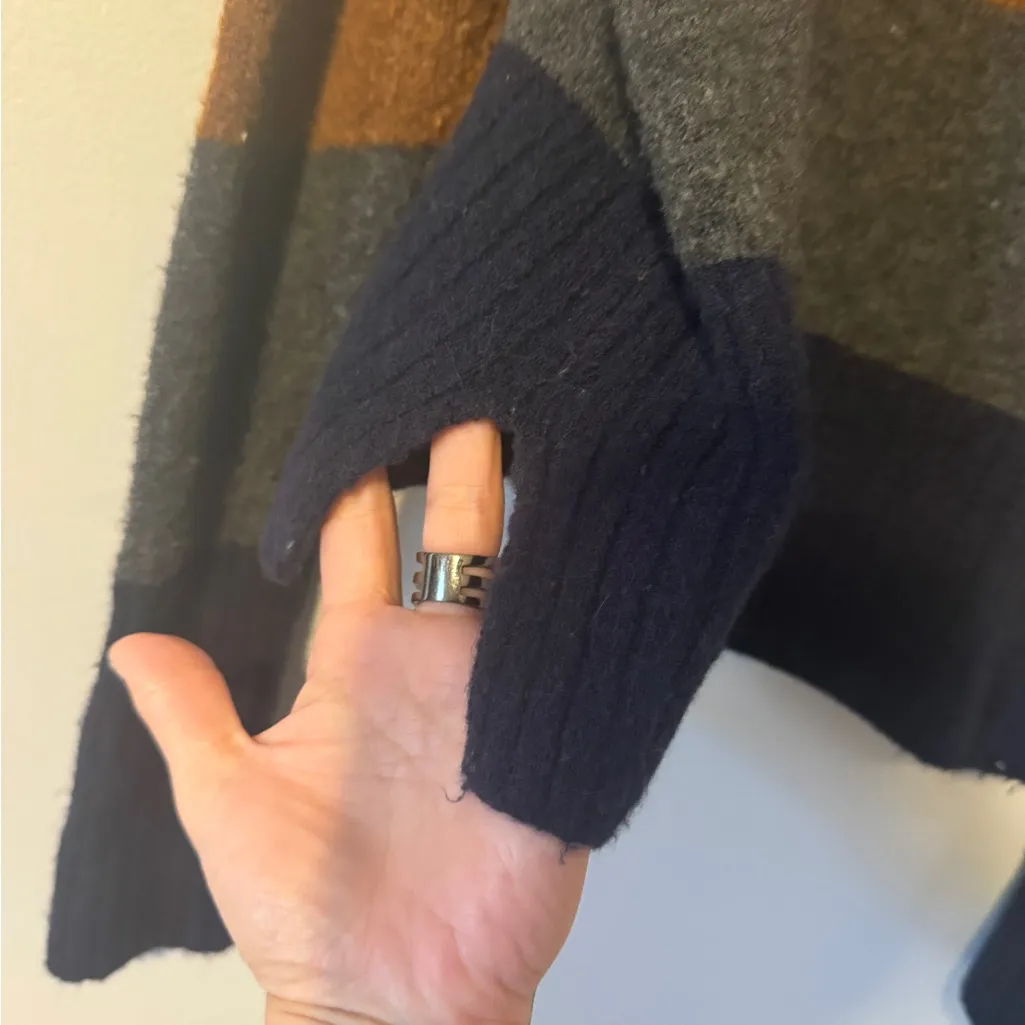 Madewell Inland Striped Turtleneck Sweater in Coziest Yarn size Large - Image 7