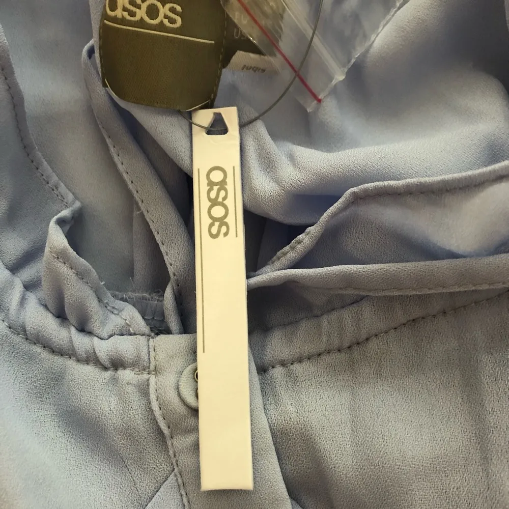 ASOS Scoopneck Baby doll dress Baby Blue sz6 NWT - Image 6