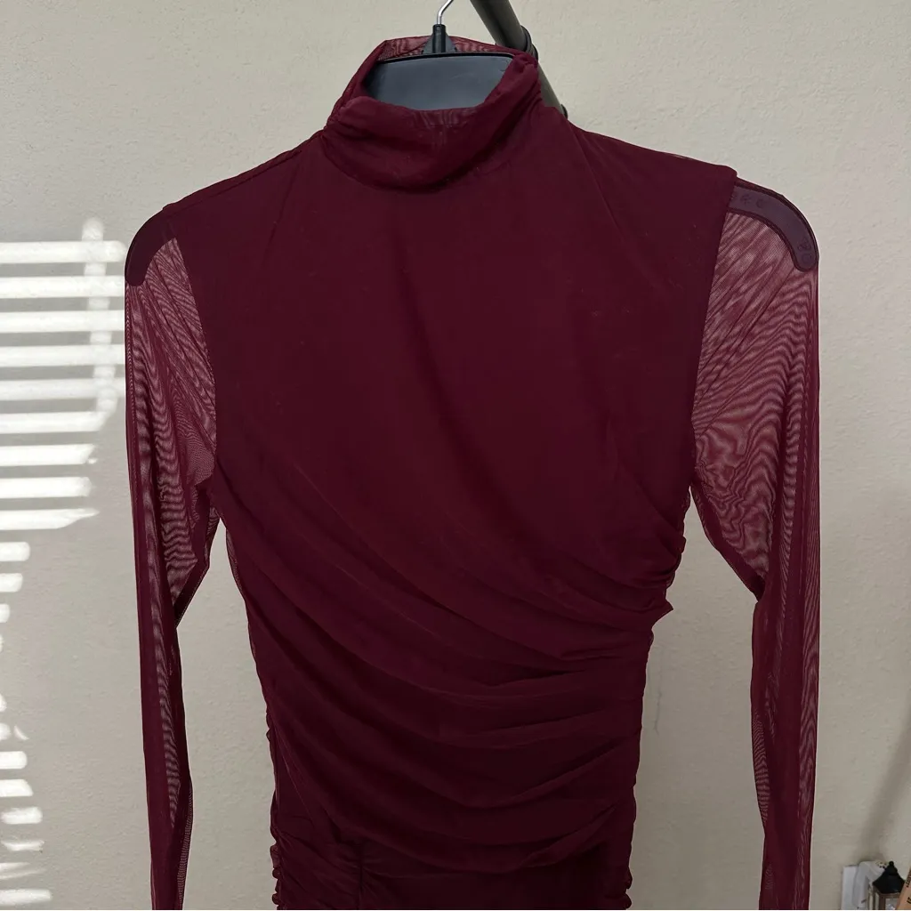 HOUSE OF CB 'Lucasta' Mulberry Gathered Mini‎ Dress NWOT XS - Image 10