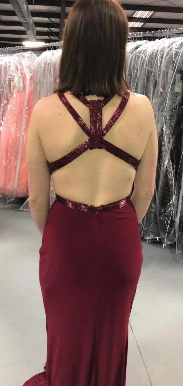 Wine Formal Dress - Image 3