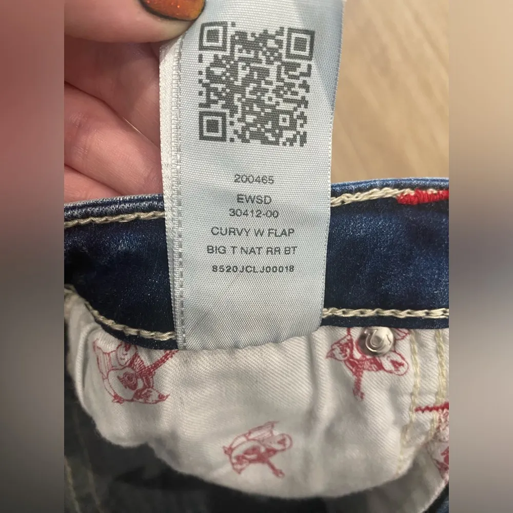 True Religion Skinny Jeans Curvy with Flap Big T Nat 30 - Image 5