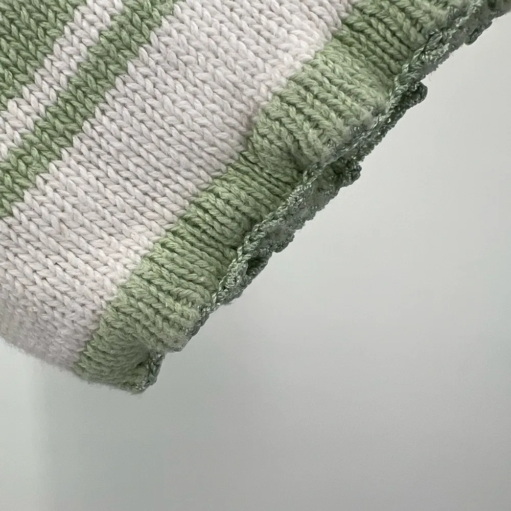 Salon Studio by Haband spring floral embroidered sweater large grandma vintage Green - Image 8