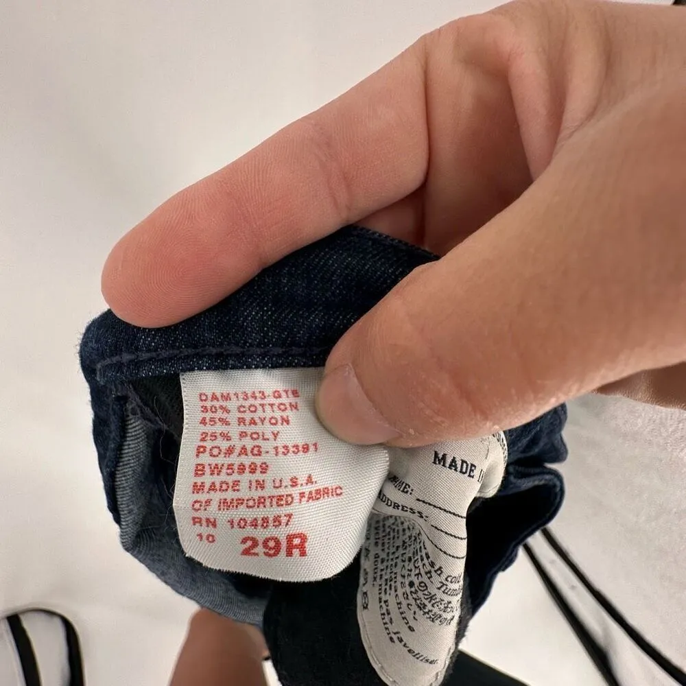 Ag Adriano Goldshmied Women's The Colette Slim‎ Bootcut Jeans Blue Size 29R - Image 10