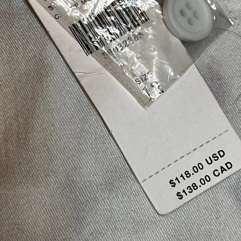 NWT by Anthropologie White Denim tie dye wrap tulip skirt  Size 12 Stretchy - Image 9