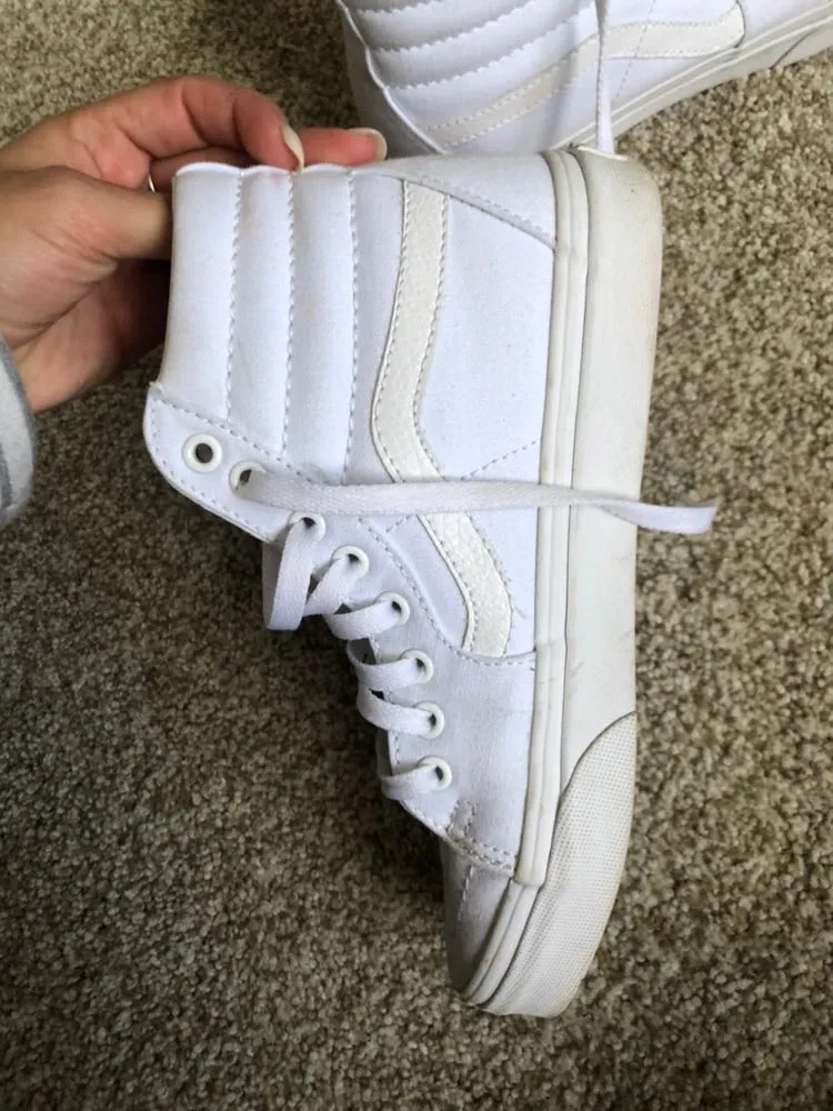 Vans White High Tops - Image 6