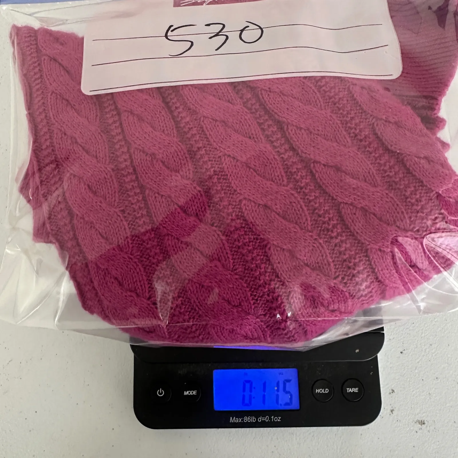 Talbots‎ Cable Knit Crew Neck Sweater Raspberry Pink Buttons Womens Medium - Image 8