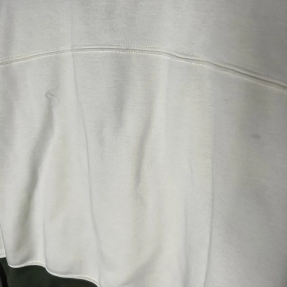 Fabletics Catarina Mock Neck Half Zip Pullover white dove/ safari sz small FLAWS - Image 6