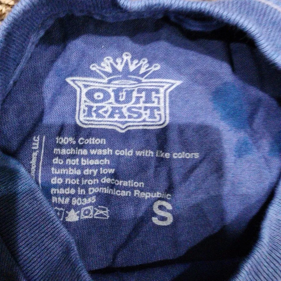 OutKast Graphic Tee Blue Purple Crown Logo Hip Hop Rap Shirt Small Unisex - Image 2