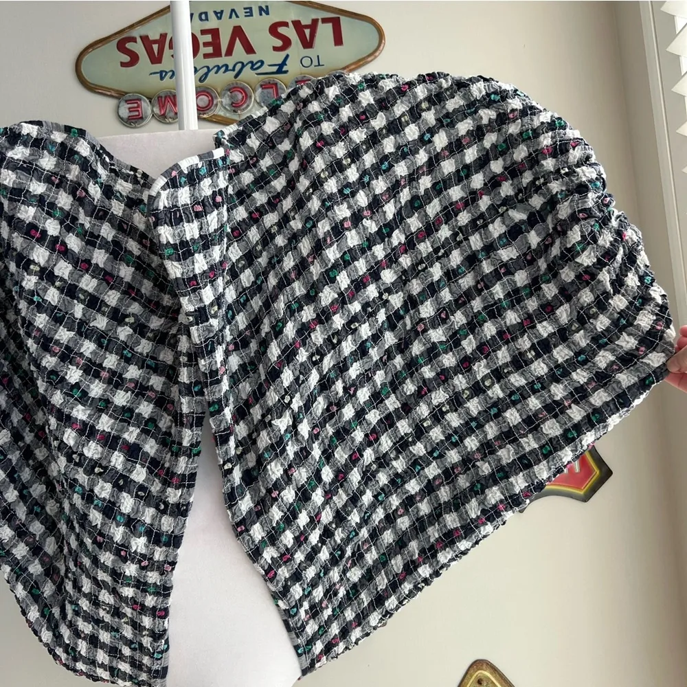 Anthropologie June Gingham Cropped Kimono OS - Image 8