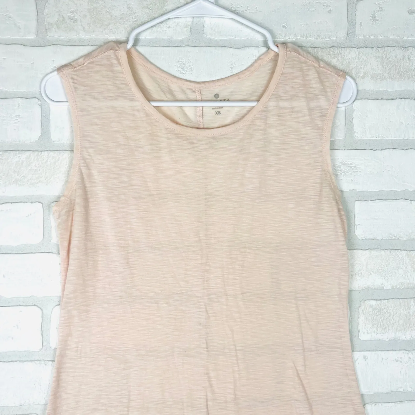 Athleta XS‎ Pale Pink Tank Top Sleeveless Relaxed Fit Casual Comfortable - Image 3