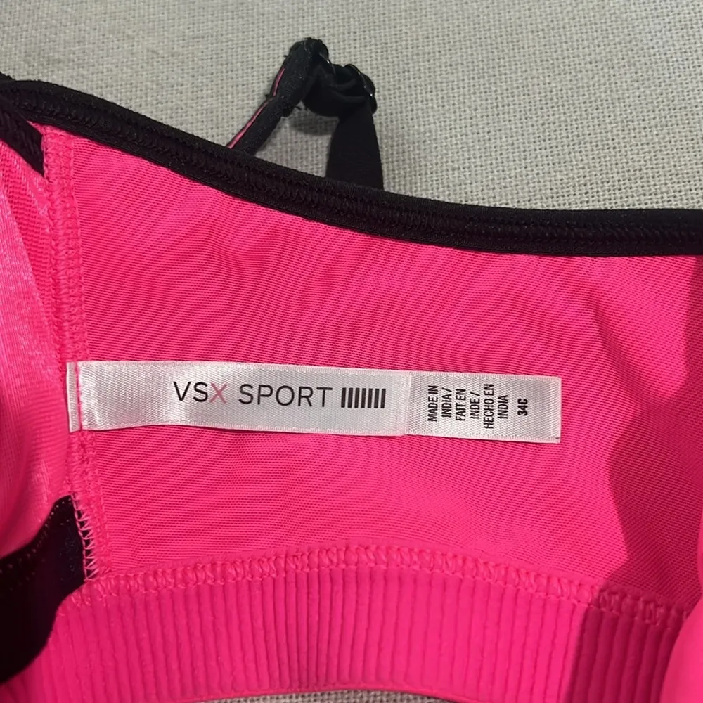 VSX Victoria’s Secret Sport Bra w/Front-Closure in Pink, Size 34C EXCELLENT! - Image 10