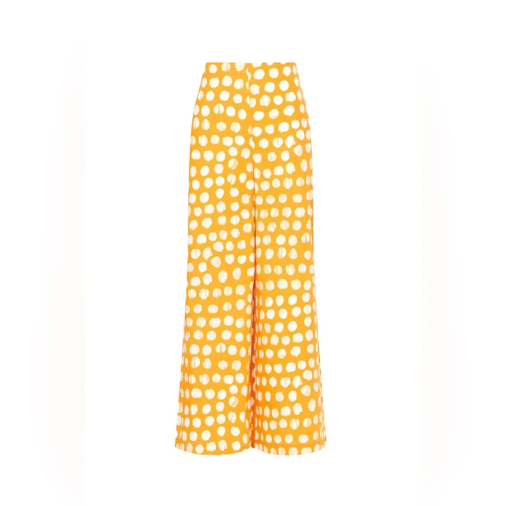 Busayo Yellow Palazzo Pant Size 14 - Image 10