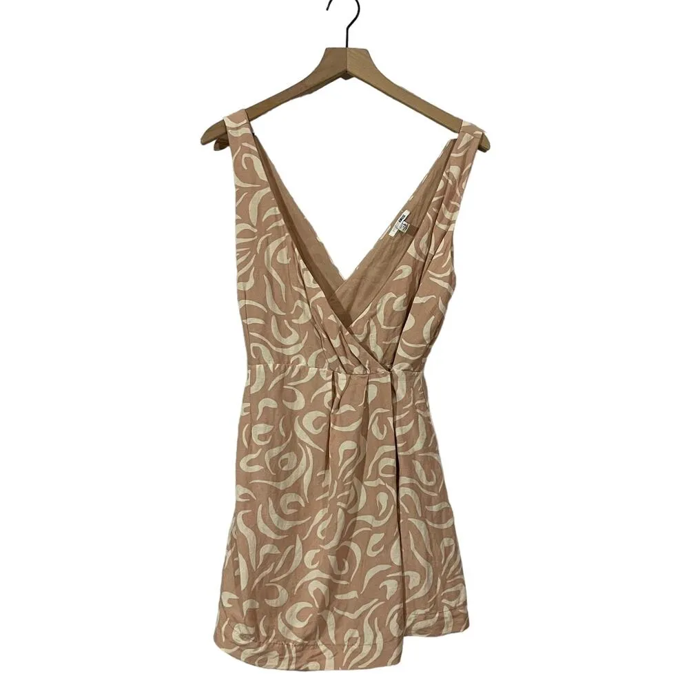 Amuse Society Regatta Woven Mini Wrap Dress - Coral Sands - Small - Image 12