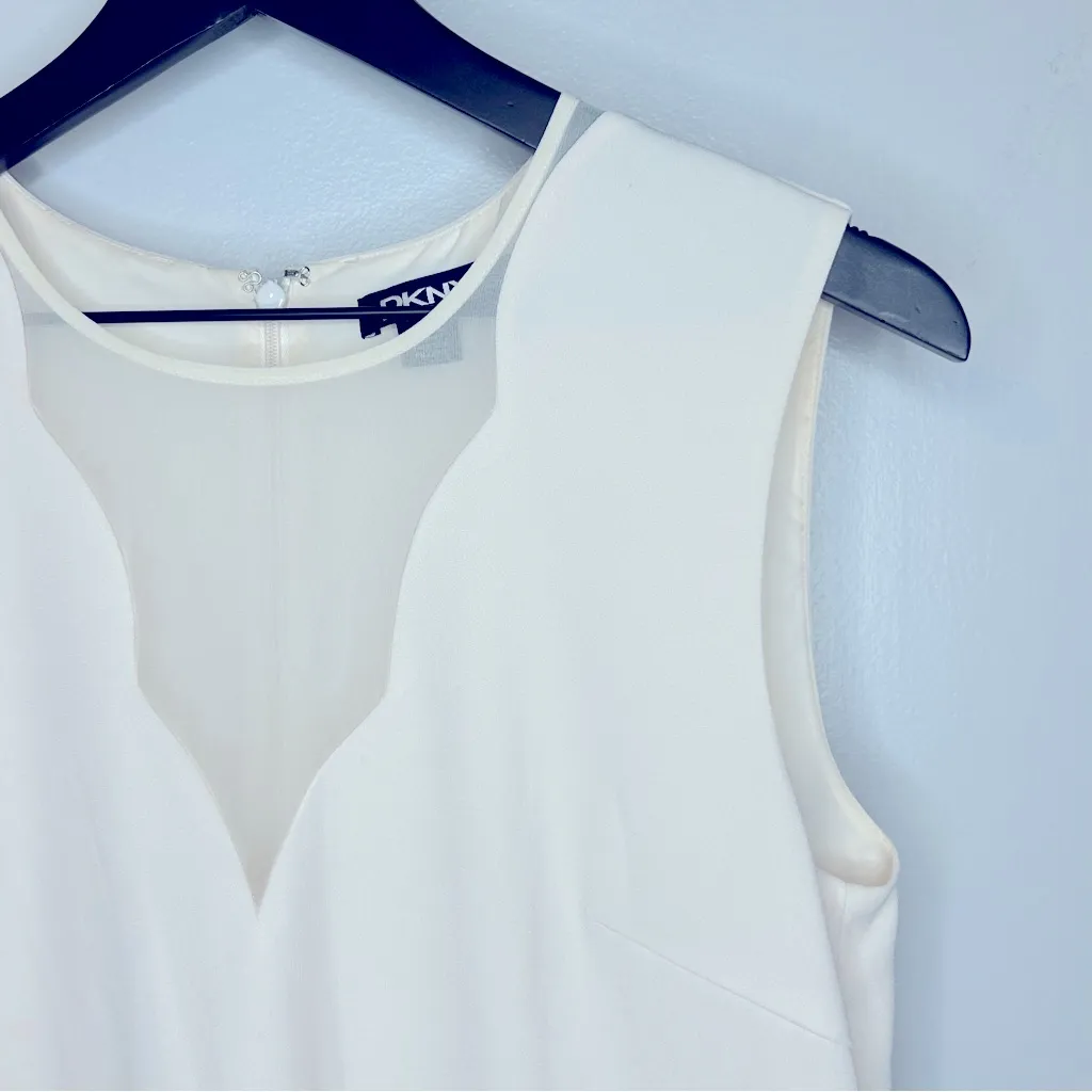 DKNY Womens Ivory Sleeveless Wear To Work Tank Top Size S - Image 5