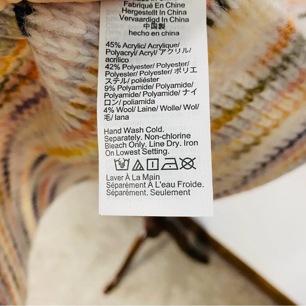 NWT J. CREW Multicolor Scarf - Image 5