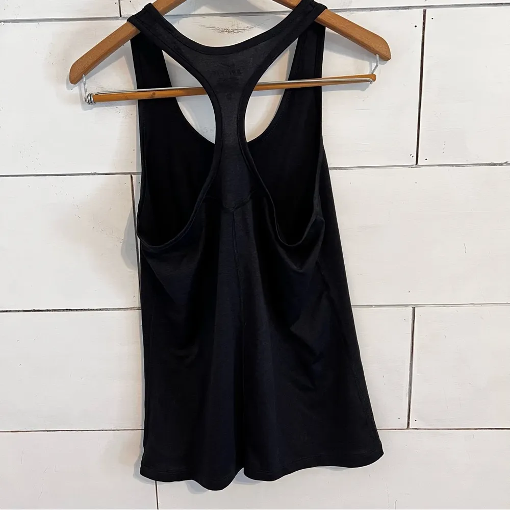 Nike Dri-Fit Heather Black Racerback Tank Top. Size Medium. EUC - Image 2