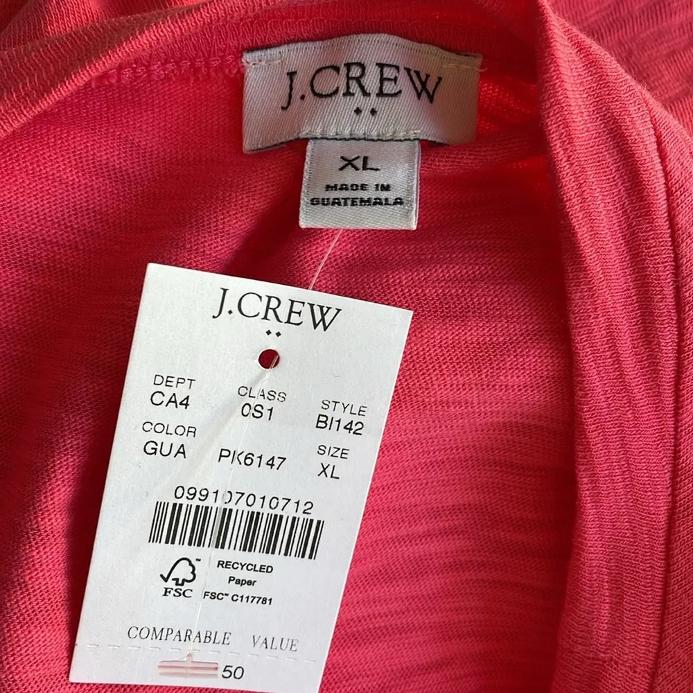 J. Crew Pink Short-sleeve Tie-waist T-shirt Dress - Image 4