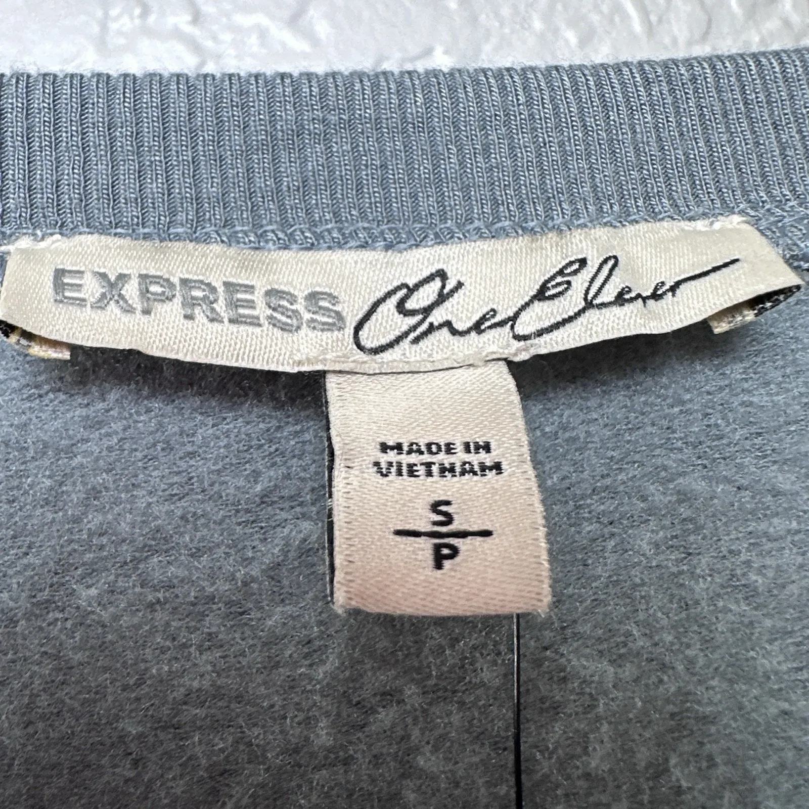 Express One Eleven Womens S Gray Lace-Up Corset Peplum Top Soft Stretch Casual - Image 6