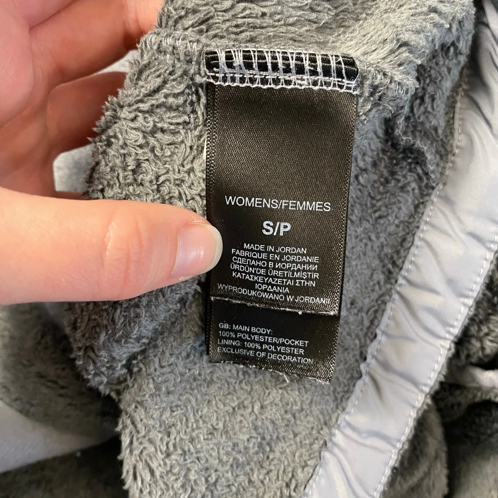 The North Face Womens Mid Grey Osito Jacket‎ Size S Basic Outdoors - Image 7