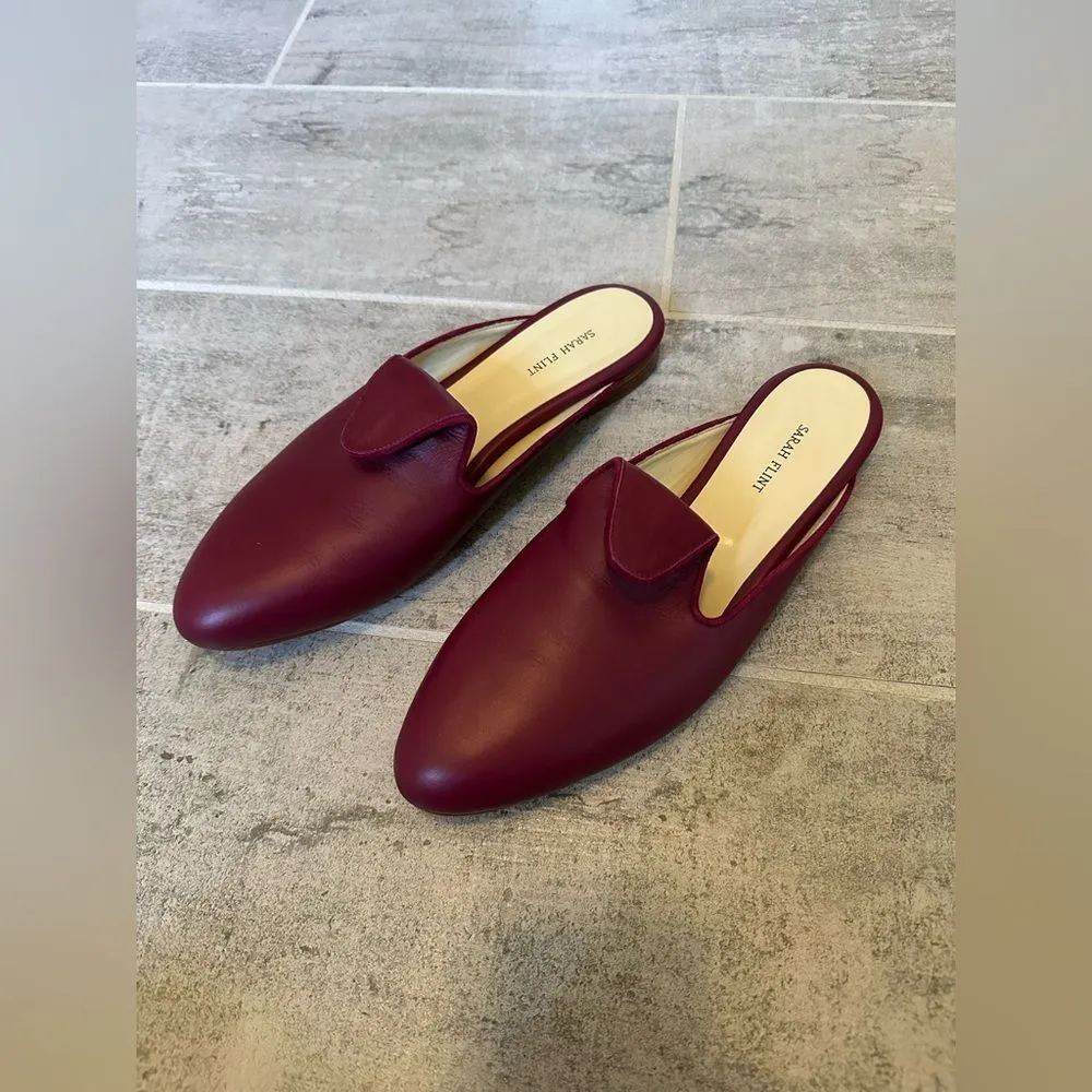 Sarah Flint Andrea Slide Wine 41 Red Size 10 - Image 3