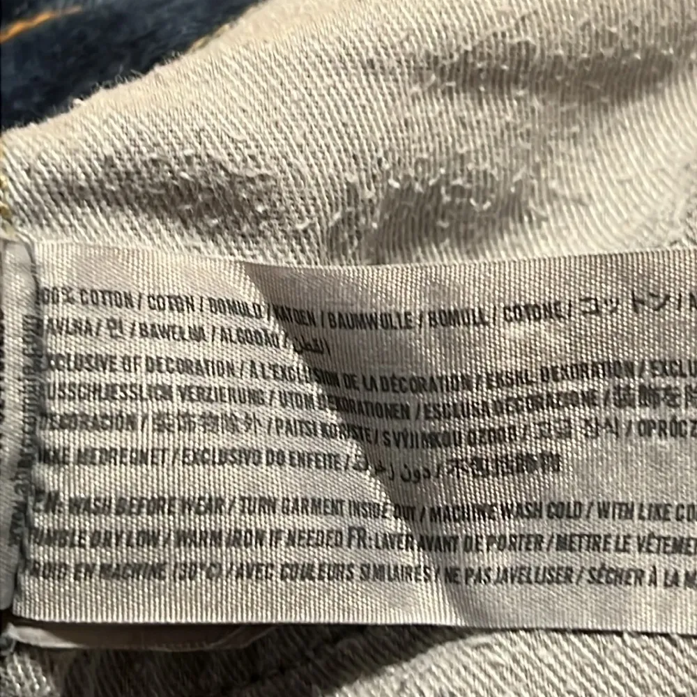 Abercrombie & Fitch Dark Wash Button Up Skinny Bermuda Jean Shorts - Image 6