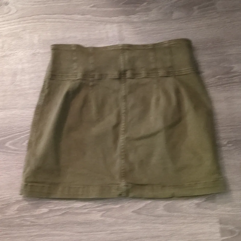 Free People We The Free Virgo Mini Skirt Cadet Green Denim Size 32 - Image 5