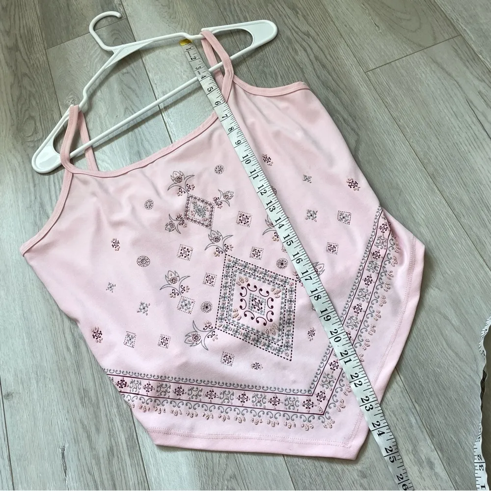 Vintage Bandana Tank Top beaded cami womens Pink (xxxlarge) wild y2k retro party Size undefined - Image 6