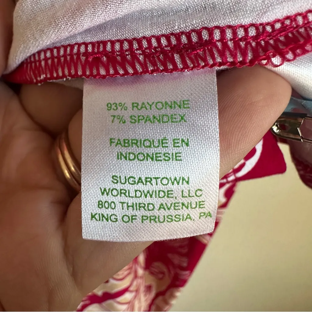 Lilly Pulitzer Maddox Straight Dress Women’s size Small Island Vibes Poinsettia - Image 10