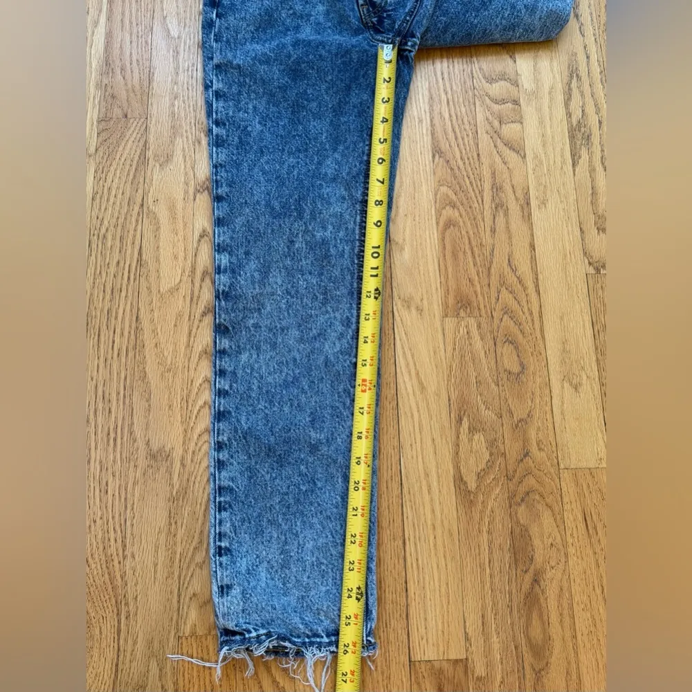 Urban Outfitters BDG Blue Stone Wash High Rise Slim Straight Jeans. Size… - Image 9