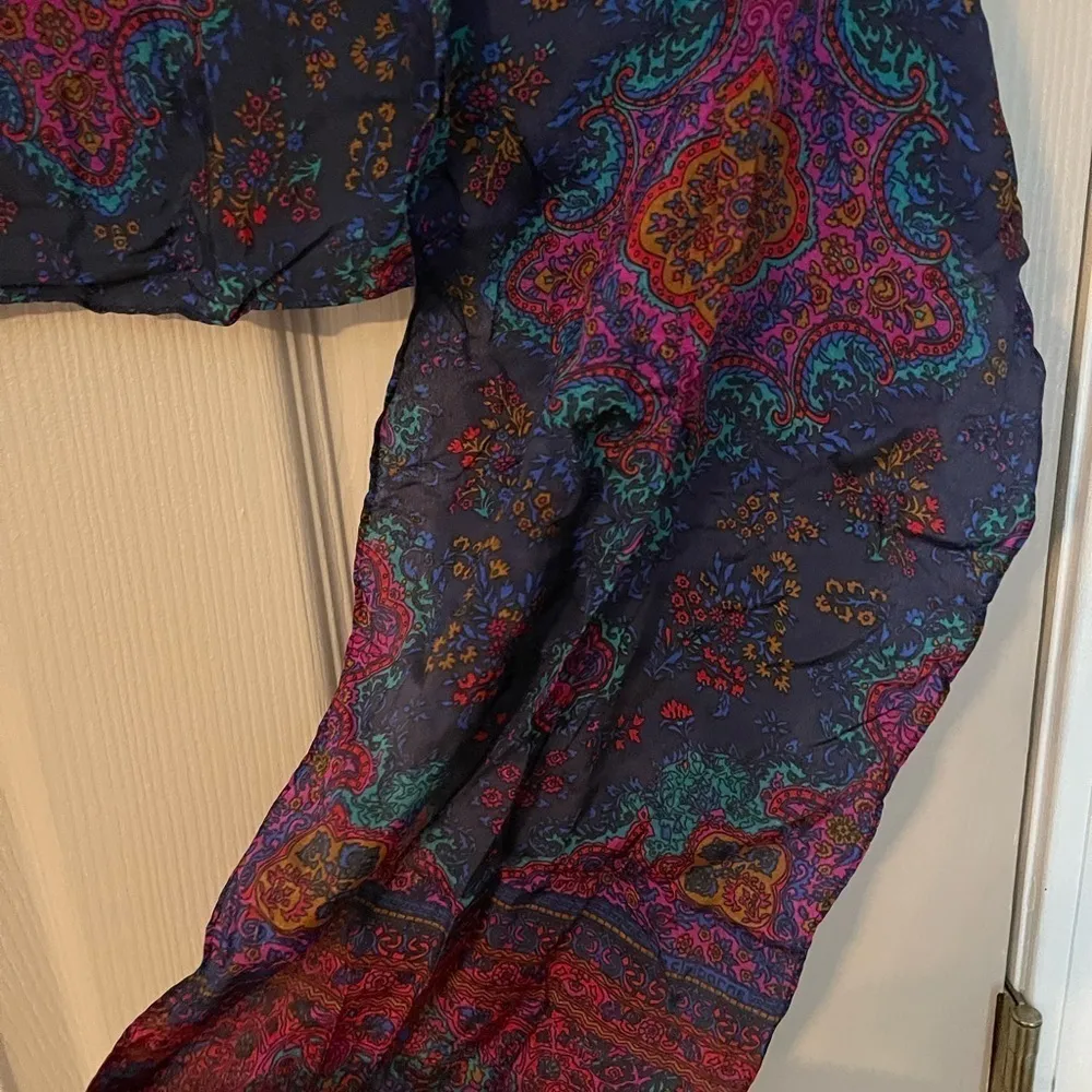 Vintage Floral Paisley Long Scarf - Image 3