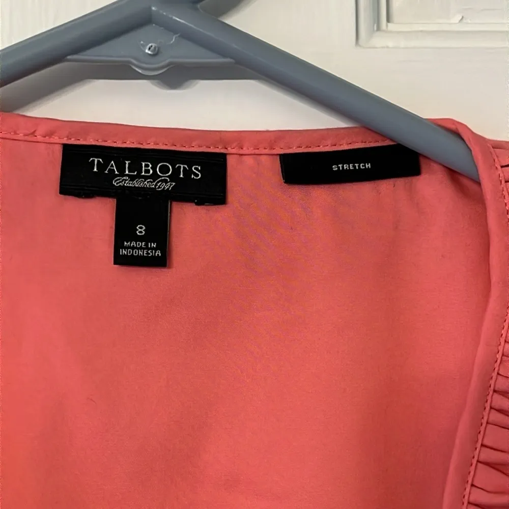 Talbots Super Cute Button Down Sleeveless Top - Image 2