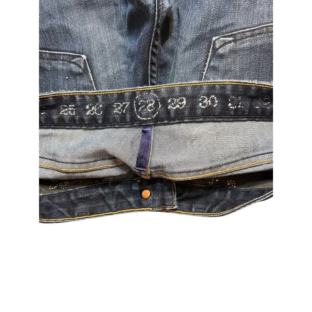 Earnest Sewn Blue Denim Jeans Slim Fit Made in USA Size 28 - Image 6