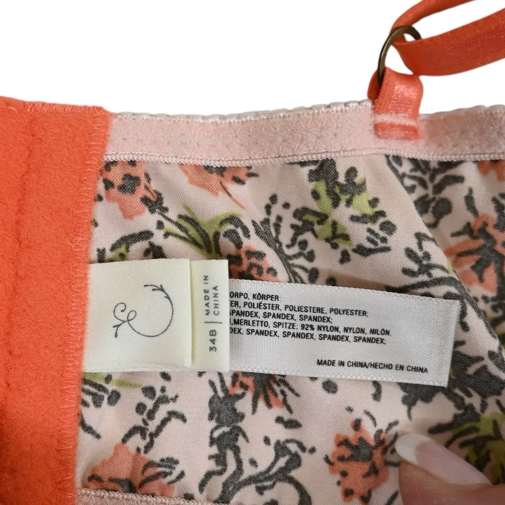 By Eloise Floral Underwire Bra from Anthropologie Womens 34B - Image 11
