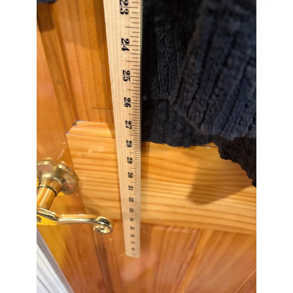 Free People Chunky Knit Pullover Sweater Charcoal Textured Cozy - Image 5