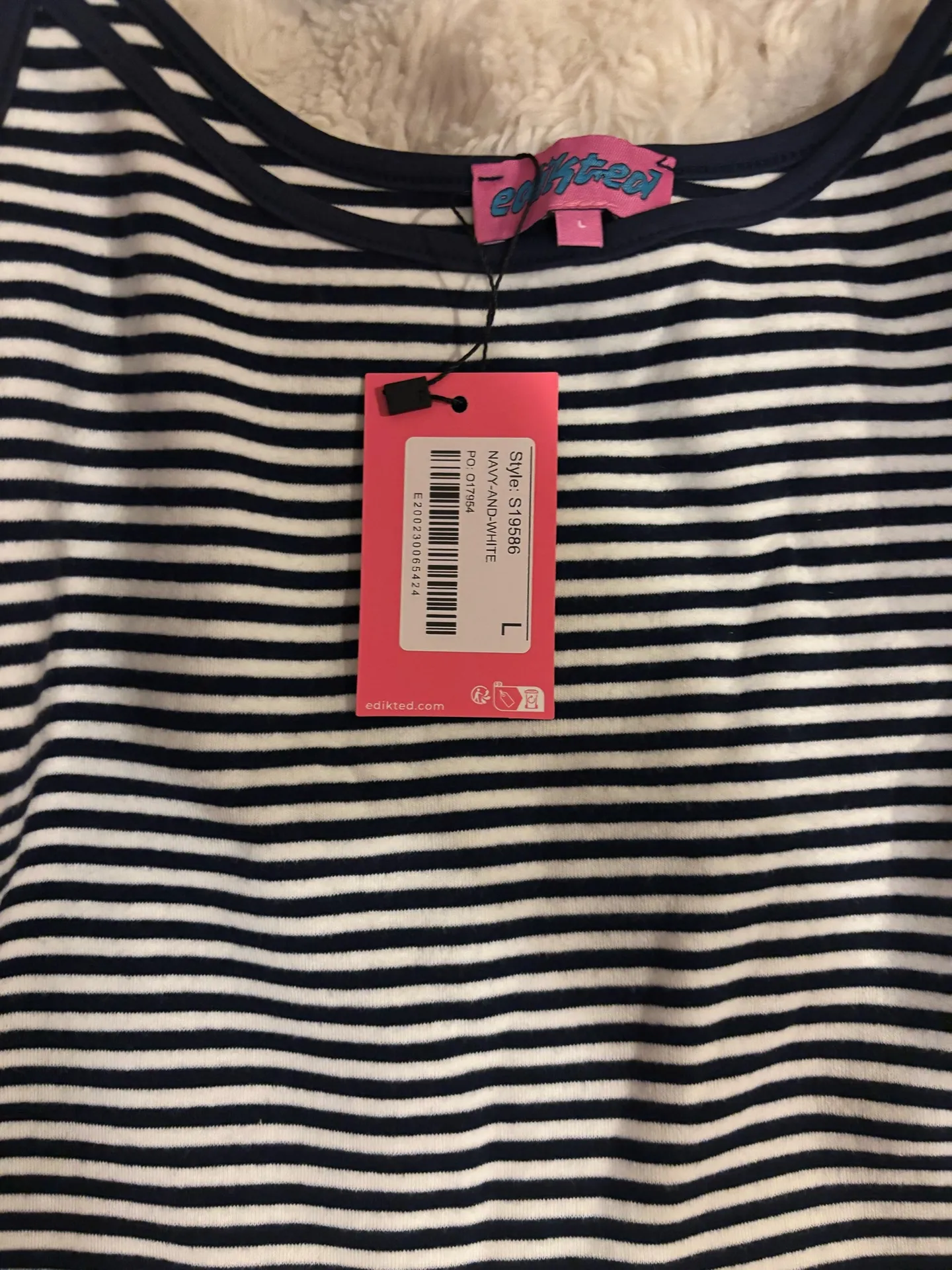 Edikted Miller Striped Tank Top size L - Image 2