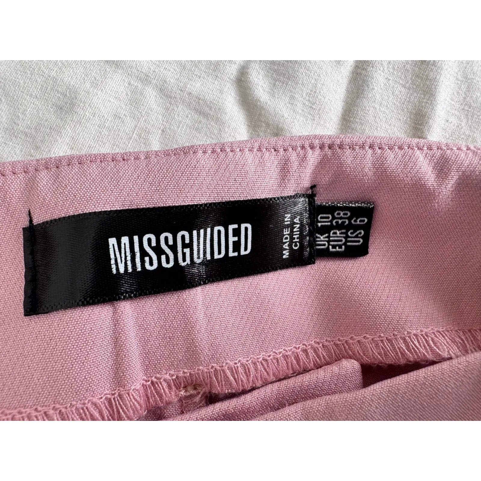 Missguided Pink Dress Pants High Waist Career Casual‎ Trousers US 6 - Image 7